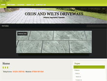Tablet Screenshot of oxonandwiltsdriveways.co.uk